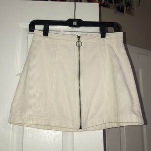 Corduroy mini skirt